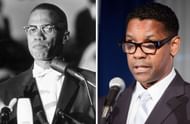 Left: Malcolm X, Right: Denzel Washington as Malcom X (Source: Getty)